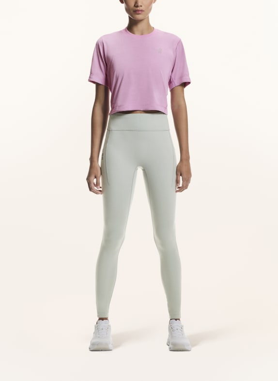 On Kort shirt TRAIN-T CROP ROZE