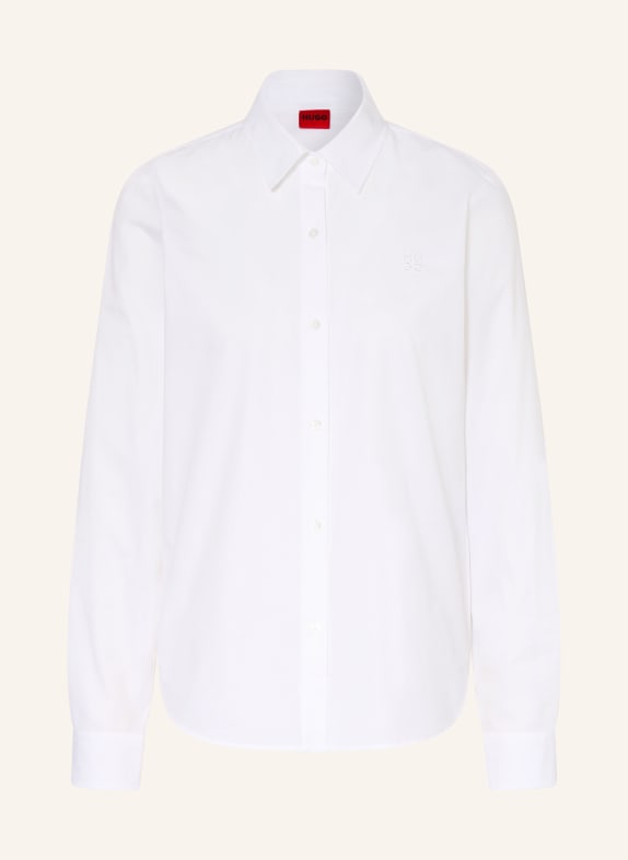 HUGO Hemdbluse THE ESSENTIAL SHIRT WEISS