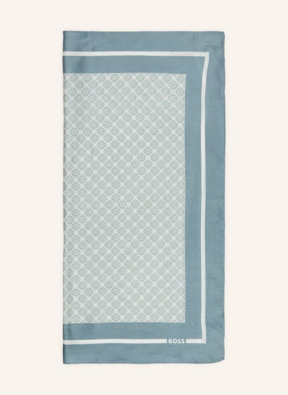 BOSS Seidentuch VINCENCY BLAUGRAU / MINT / WEISS