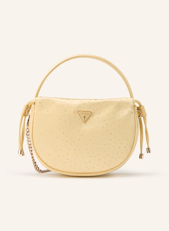 GUESS ELSIE shoulder bag with gemstones BLACK