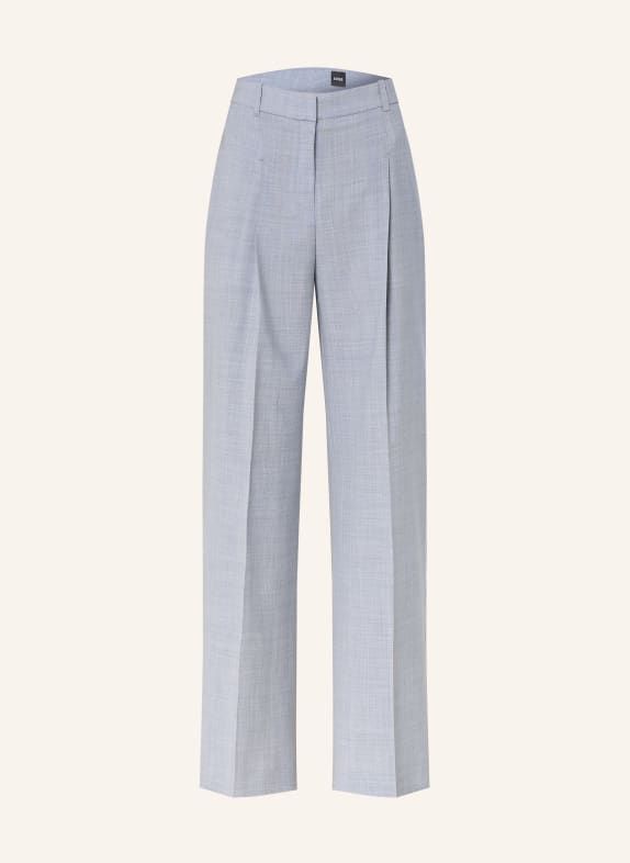 BOSS Wide leg trousers TIANA BLUE GRAY