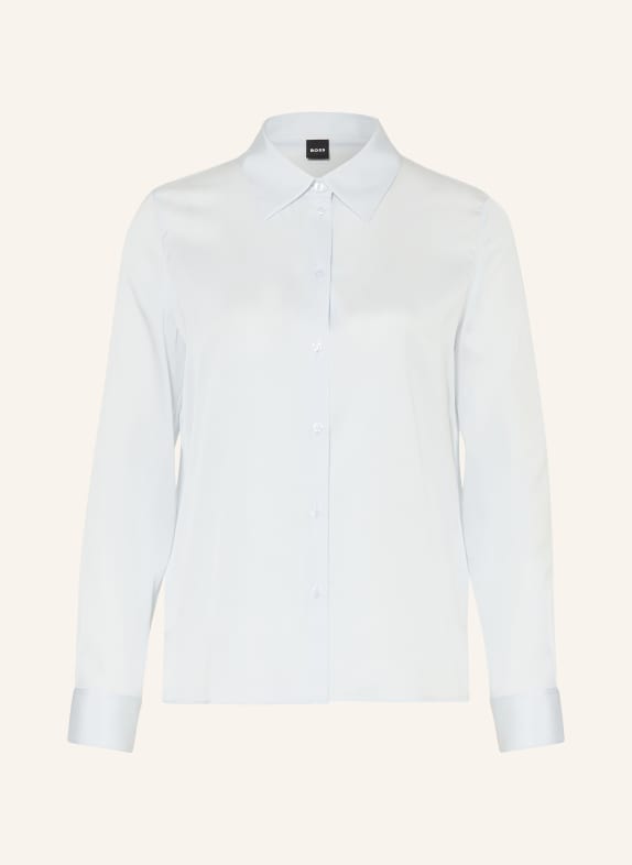 BOSS Hedvábná košile BONYA TMAVĚ MODRÁ