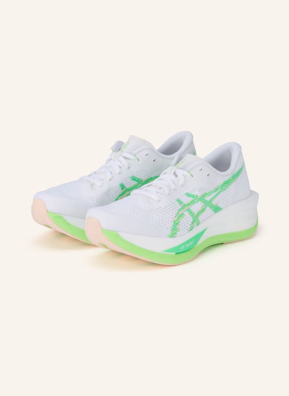 ASICS Běžecké boty SONICBLAST BÍLÁ / NEONOVĚ ZELENÁ