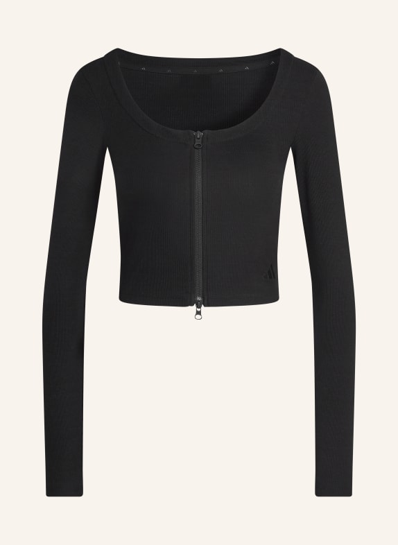 adidas Sweatjacke SEASONAL ESSENTIAL RIB SCHWARZ