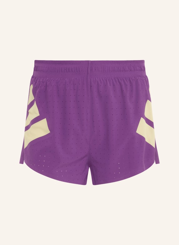 adidas 2-in-1-Laufshorts ROAD TO RECORDS LILA / DUNKELGELB