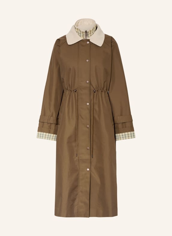 Y.A.S. Parka with removable hood BROWN / BEIGE