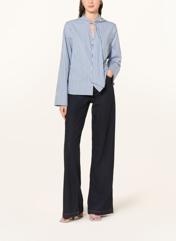 Y.A.S. overhemdblouse WIT / BLAUW