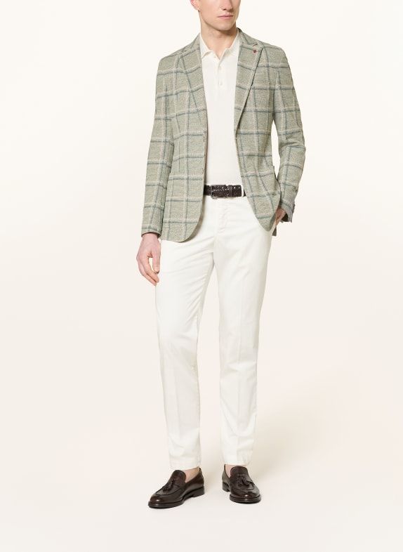 CG - CLUB of GENTS Gebreid colbert CG CARTER Slim Fit LICHTGROEN / CRÈME / GROEN