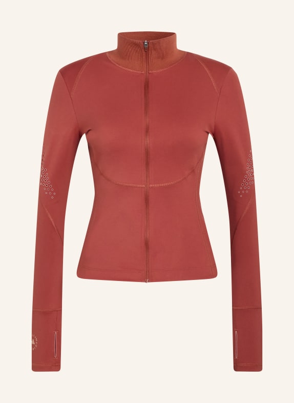 adidas by Stella McCartney Tréninková bunda ADIDAS BY STELLA MCCARTNEY HNĚDÁ