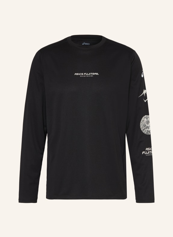 ASICS FUJITRAIL LOGO LS running shirt BLACK