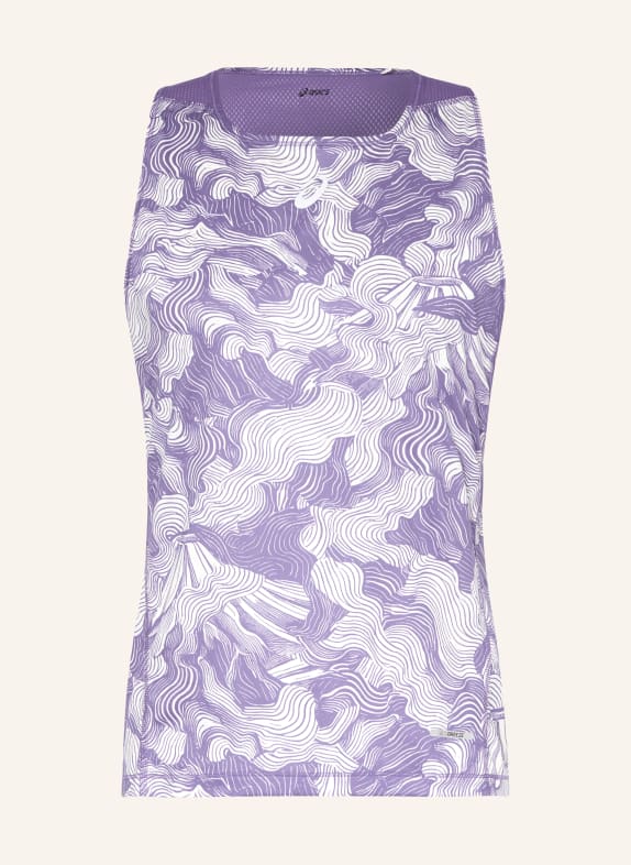 ASICS Bluzka do biegania FUJITRAIL NIEBIESKI / BIAŁY