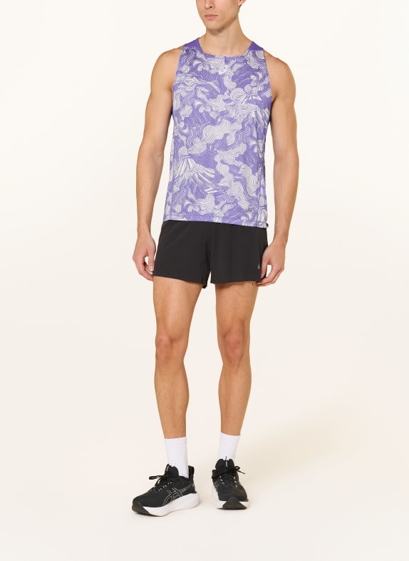 ASICS Hardloopshirt FUJITRAIL BLAUW / WIT