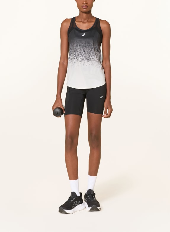 ASICS Hardloopshirt ROAD FADE ZWART / CRÈME