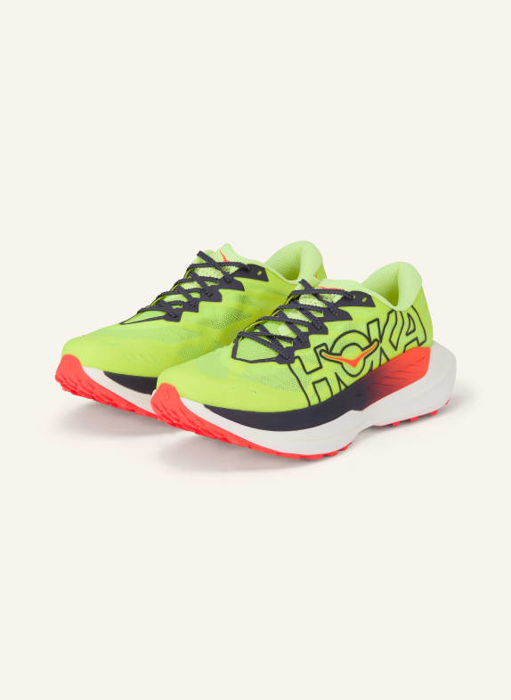 HOKA ROCKET X TRAIL trail running shoes NEON YELLOW / BLACK