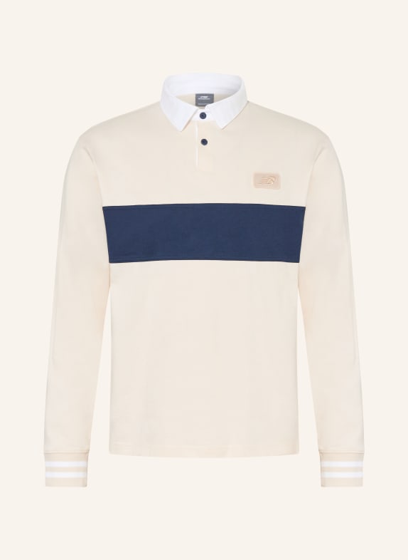 new balance Rugbyshirt Relaxed Fit CREME / DUNKELBLAU / WEISS