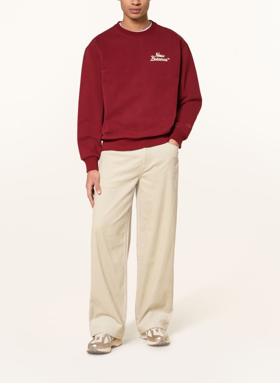 new balance sweatshirt DONKERROOD