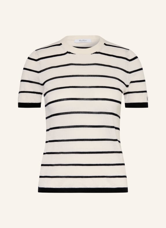 Max Mara Strickshirt FAVETTA aus Cashmere mit Seide ECRU / SCHWARZ