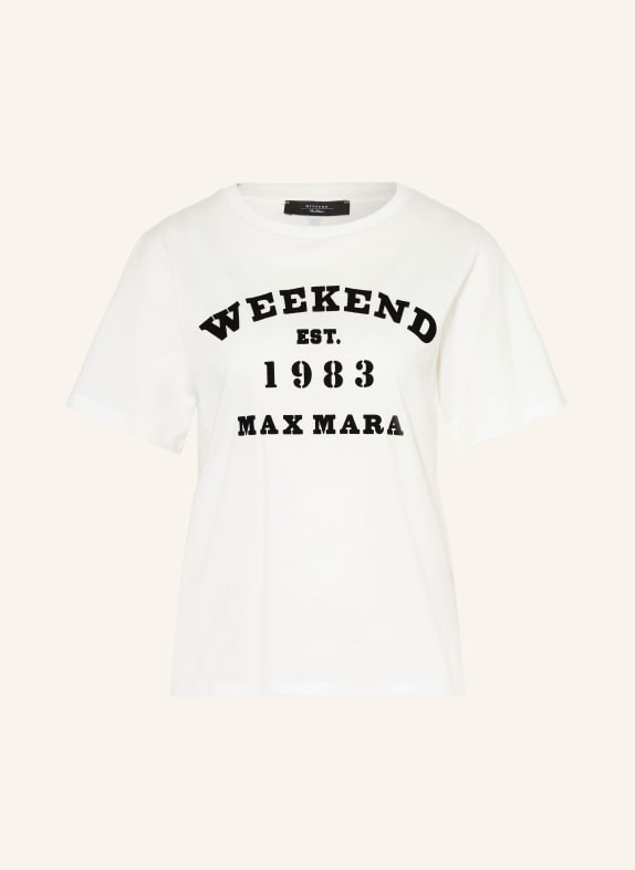 WEEKEND Max Mara Tričko TENUE BÍLÁ / ČERNÁ