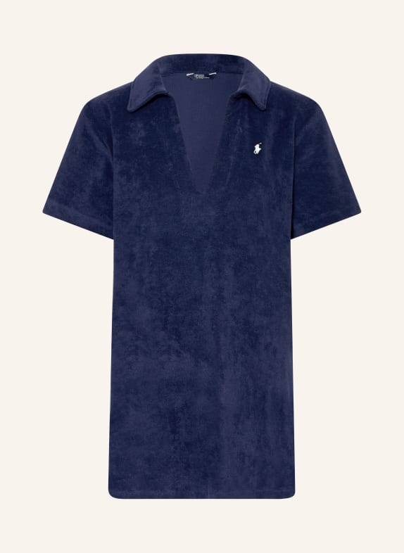 POLO RALPH LAUREN Plážové šaty z froté TMAVĚ MODRÁ / BÍLÁ