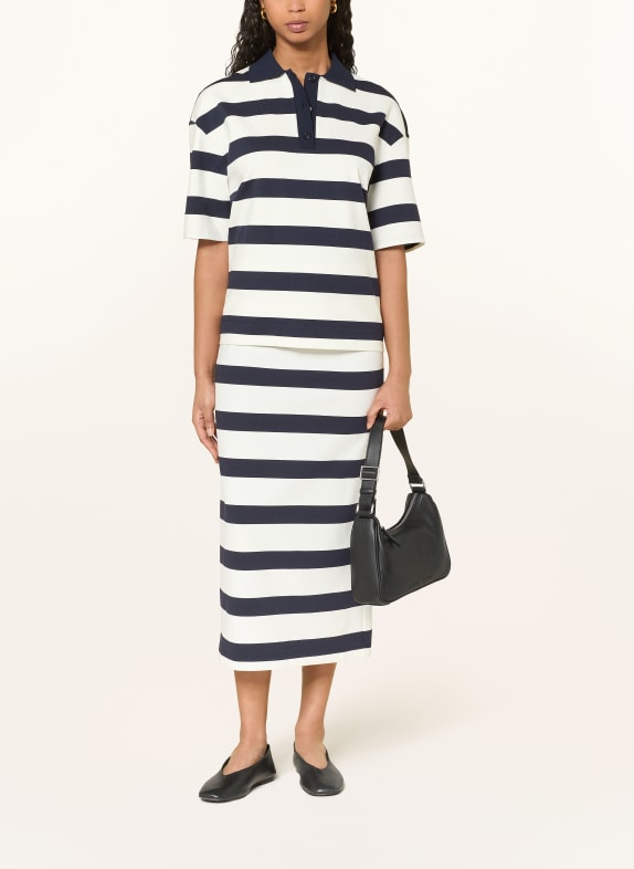 MM by Max Mara Fustă din jersey MMLRIVIERA ALB / ALBASTRU ÎNCHIS