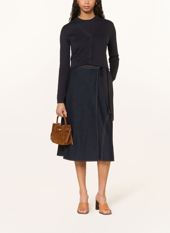 MM by Max Mara Jeansrok RANE in wikkeloptiek DONKERBLAUW