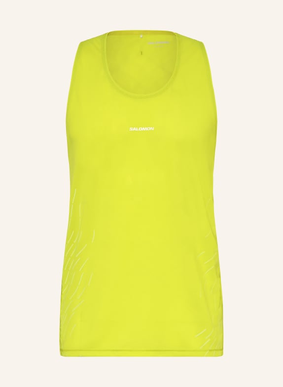 SALOMON Running top SENSE AERO NEON YELLOW