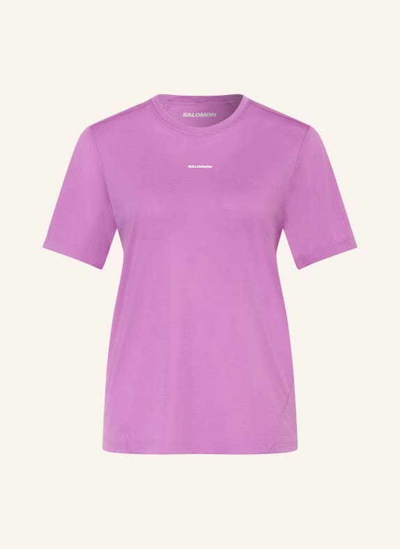 SALOMON Běžecké tričko SHAKEOUT CORE FIALOVÁ