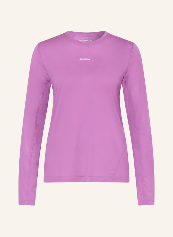 SALOMON Běžecké tričko SHKOUT CORE FIALOVÁ