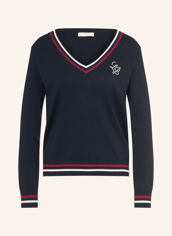 LIU JO svetr TMAVĚ MODRÁ