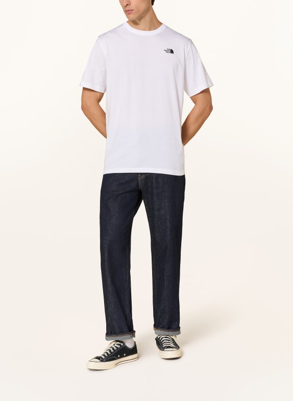 THE NORTH FACE T-shirt EVOLUTION SIMPLE DOME WIT / ZWART