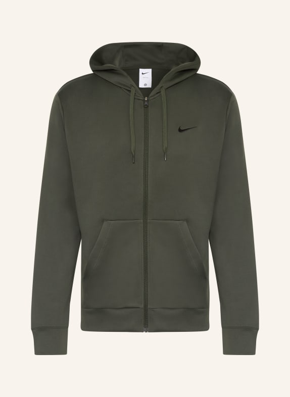 Nike Trainingsjacke DRI-FIT UV FLEX FLEECE DUNKELGRÜN / SCHWARZ