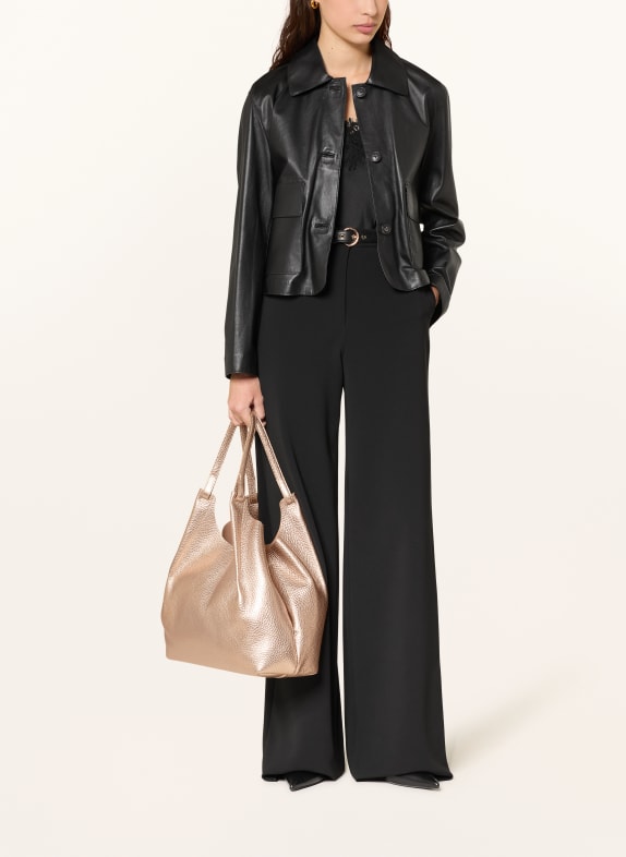GIANNI CHIARINI DUA XL shopper with pouch GOLD