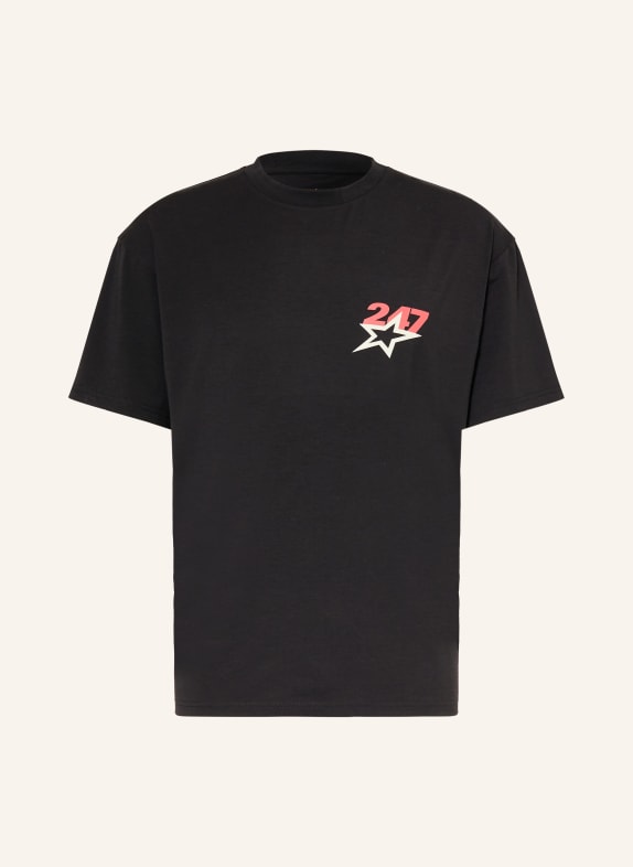 247 REPRESENT Oversized-Shirt TEAM 247 SCHWARZ