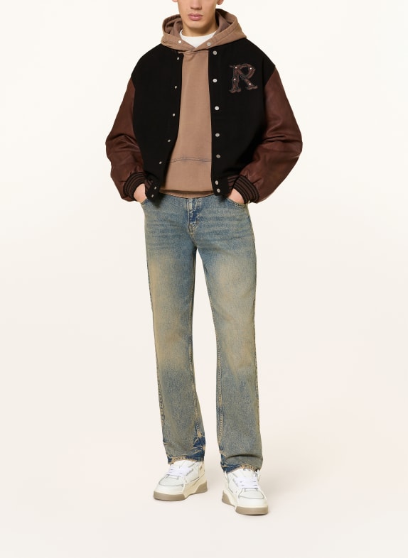REPRESENT collegejas ZWART / MARRON FONCÉ