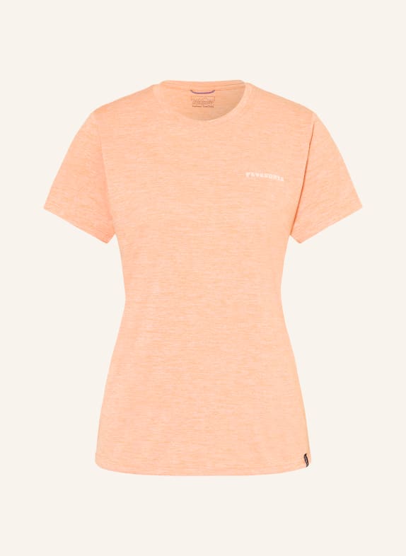 patagonia Tričko CAPILENE® COOL DAILY TMAVĚ ORANŽOVÁ