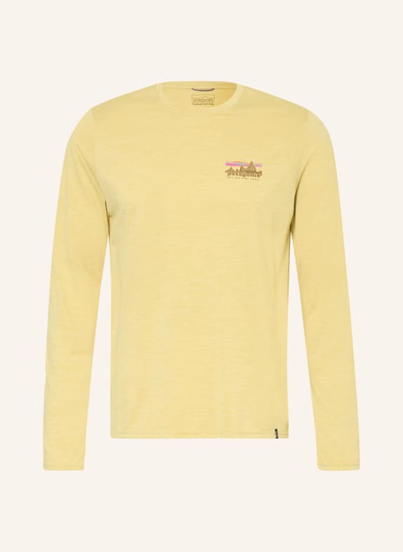 patagonia Koszulka funkcyjna CAPILENE® COOL DAILY '73 SKYLINE CIEMNOŻÓŁTY