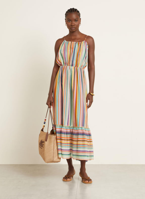 MISSONI Strandkleid ORANGE / PINK / TÜRKIS