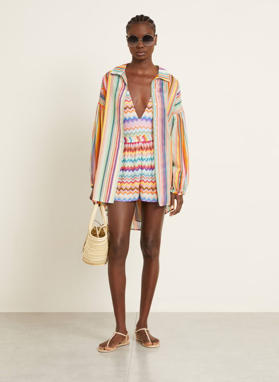 MISSONI Strandkleid ORANGE / PINK / TÜRKIS