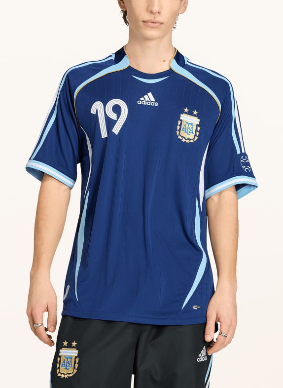adidas Auswärtstrikot ARGENTINIEN 2006 MESSI DUNKELBLAU / HELLBLAU / WEISS
