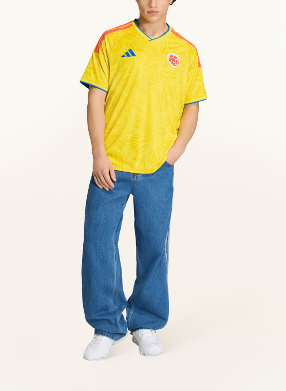 adidas Heimtrikot KOLUMBIEN 26 für Herren GELB / ROT / BLAU