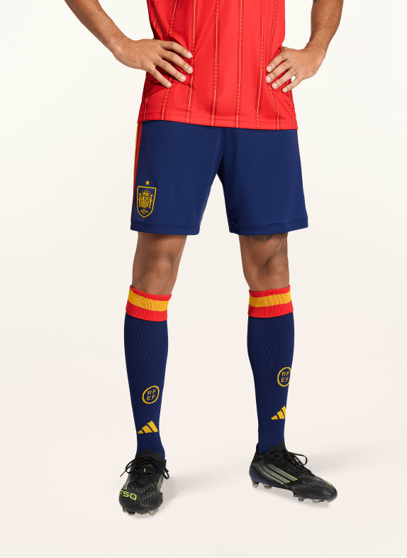 adidas Thuisshort SPAIN 26 DONKERBLAUW / ROOD / GEEL
