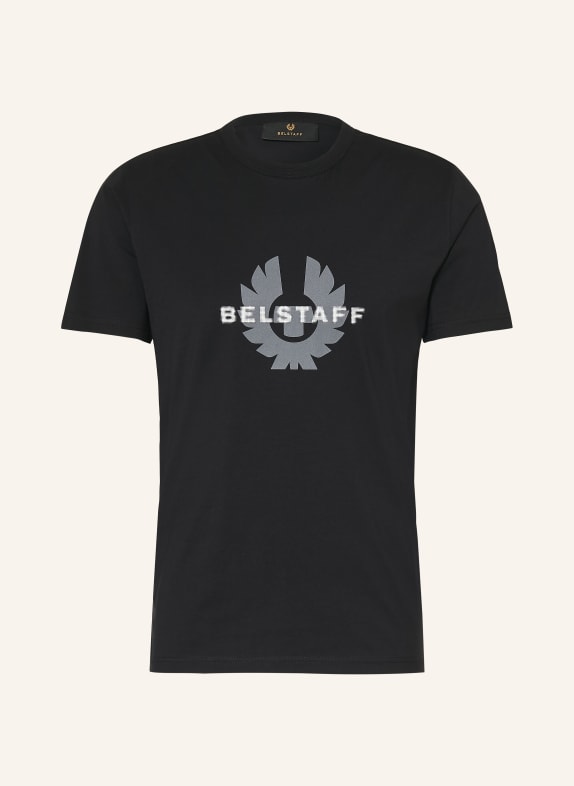 BELSTAFF T-shirt SURFACE CZARNY / SZARY