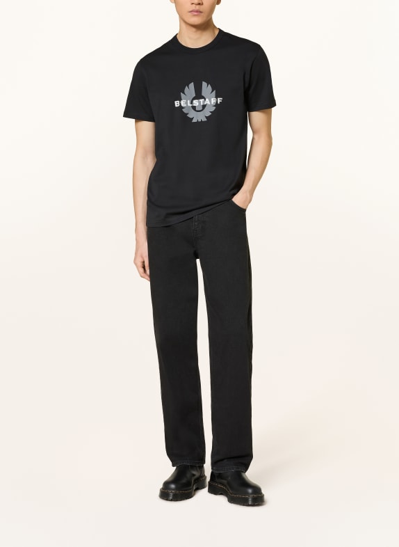 BELSTAFF T-shirt SURFACE SVART / GRÅ