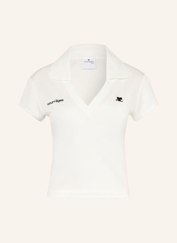 Courrèges Jersey-Poloshirt WEISS