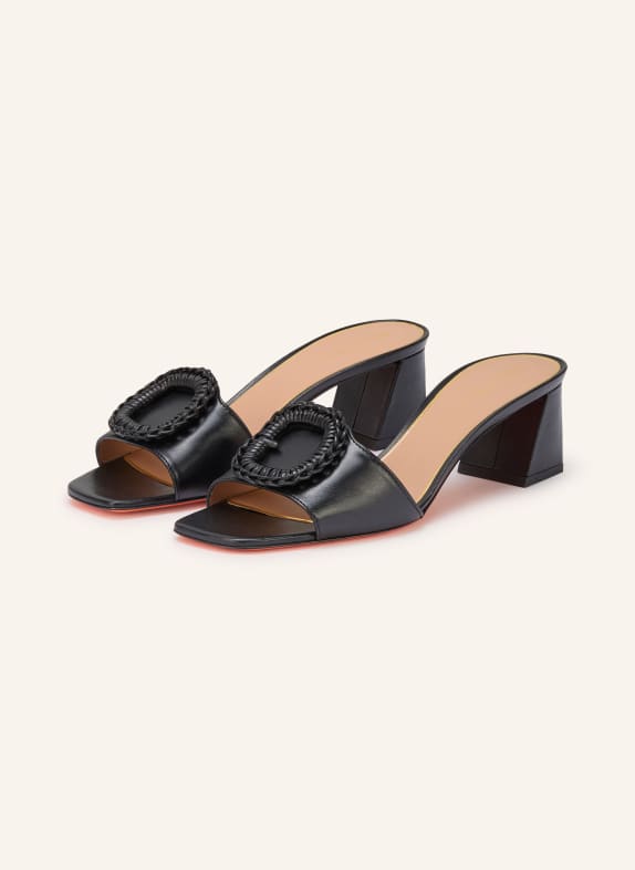 Santoni COROLLE mules BLACK