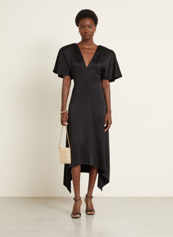 STELLA McCARTNEY satin dress BLACK