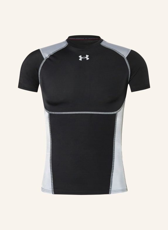 UNDER ARMOUR Koszulka UA HEATGEAR® ELITE CZARNY / SZARY