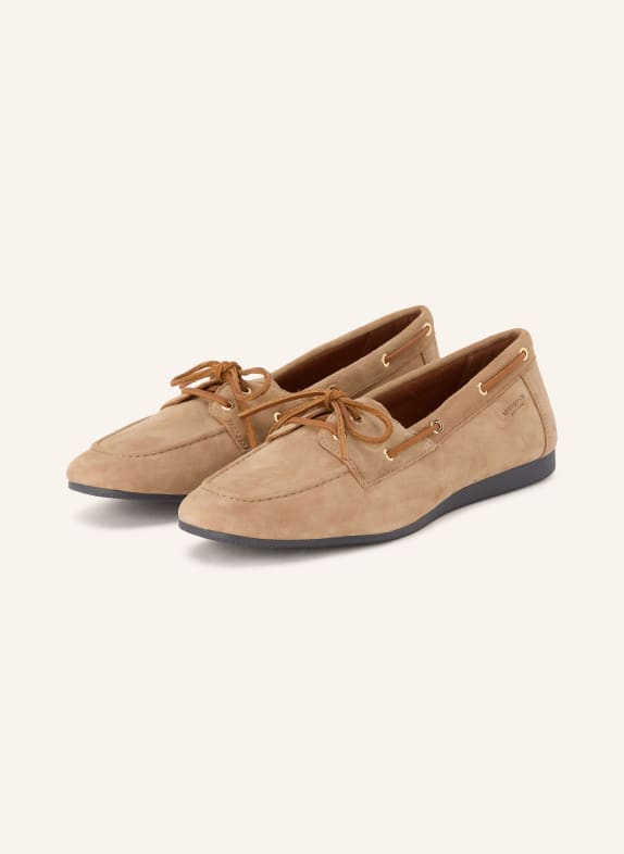 VAGABOND SHOEMAKERS HILLARY boat shoes BEIGE