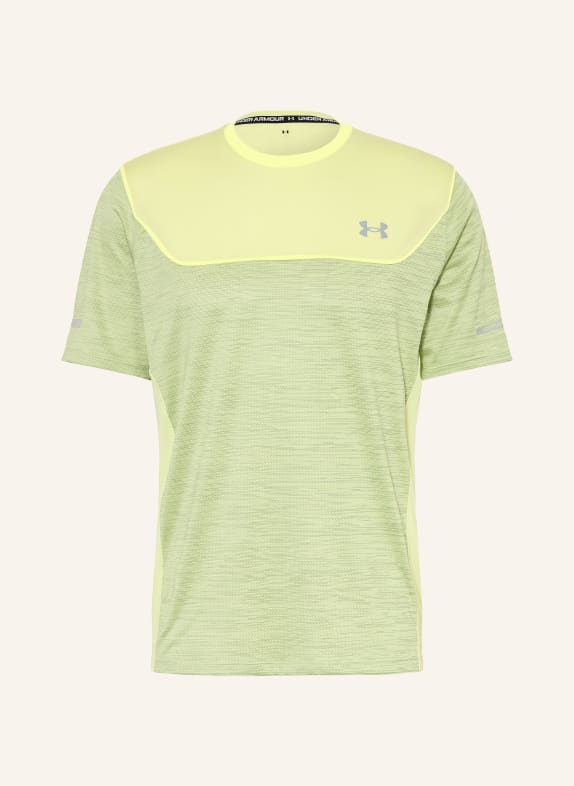 UNDER ARMOUR Funkční tričko UA TECH™ UTILITY SVĚTLE ZELENÁ / TMAVĚ ŽLUTÁ