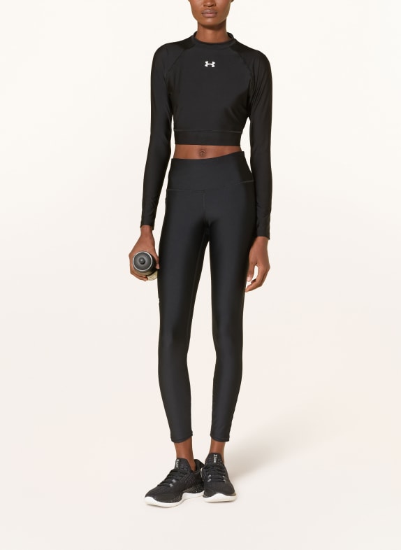 UNDER ARMOUR Cropped longsleeve UA HEATGEAR® ZWART
